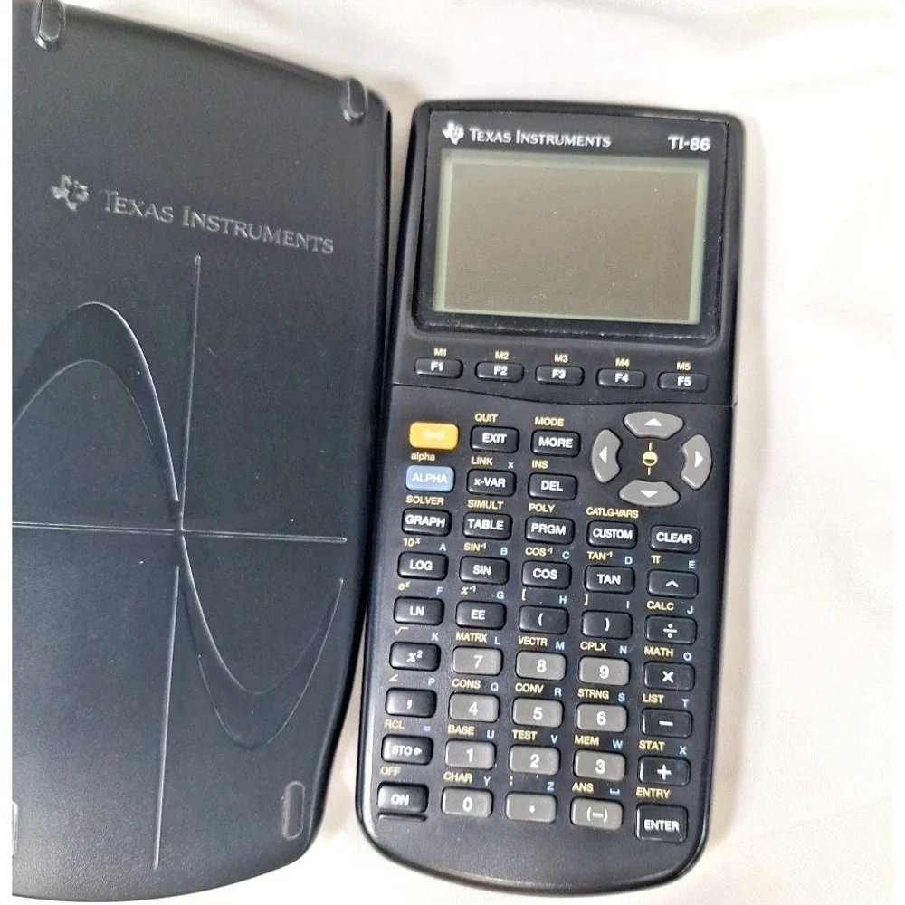 Texas Instruments TI-86‎ Graphing Calculator with cover